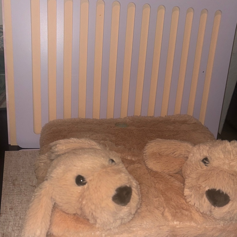 Plush Dog Slippers